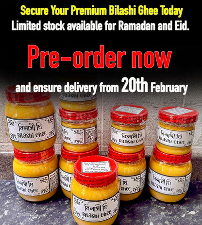 Bilashi Cow Ghee – 100% Pure, Rich & Aromatic, Authentic Bangladeshi Taste