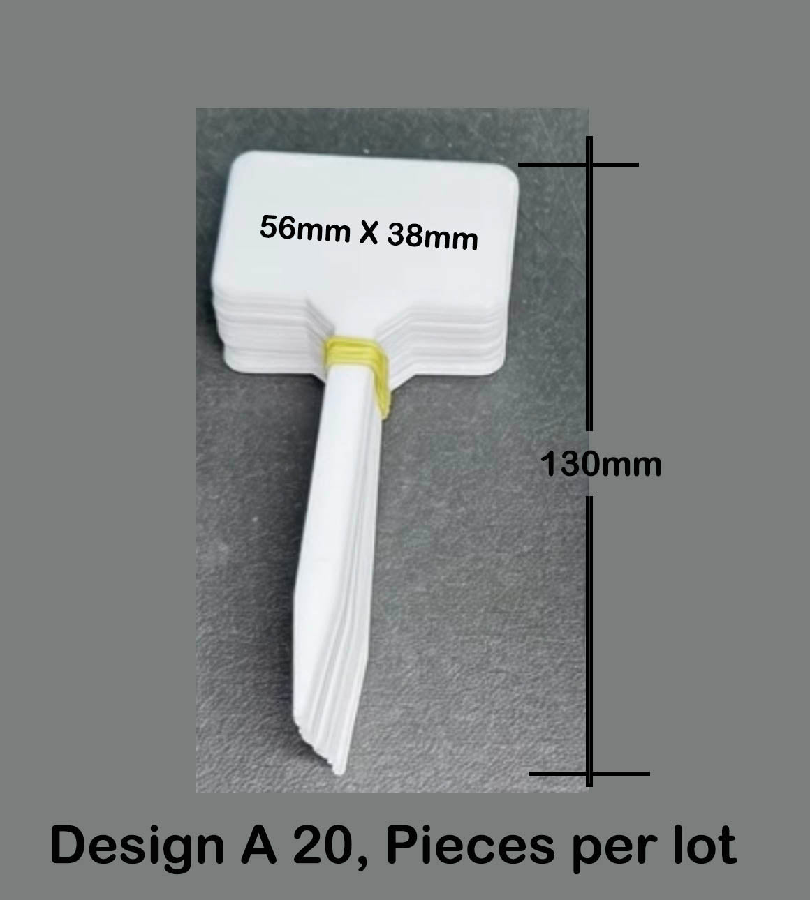 20pcs White Plastic Plant Labels – Reusable Garden Tags for Herbs, Seeds, Flowers & Potted Plants (Pointed)