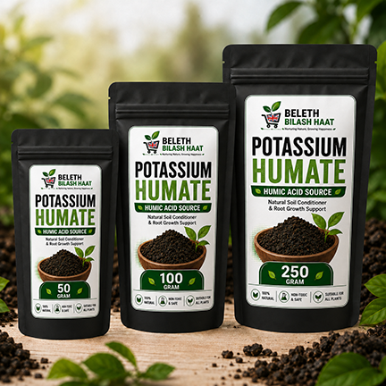 Humic & Fulvic Acid - Potassium Humate Flakes Powder – Natural Soil Conditioner & Root Support